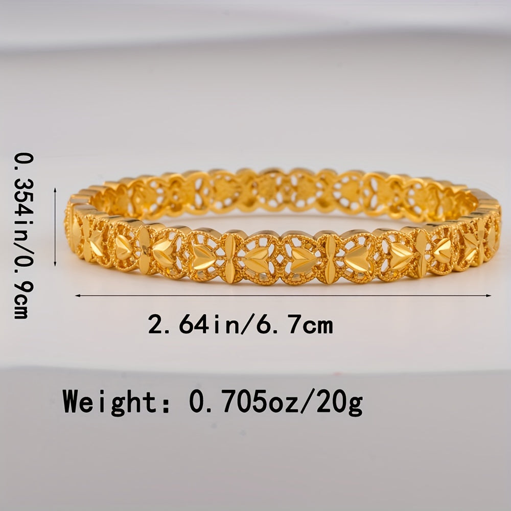 Women’s Copper Open Cuff Bracelet Filigree Jewelry for Wedding and Daily Wear