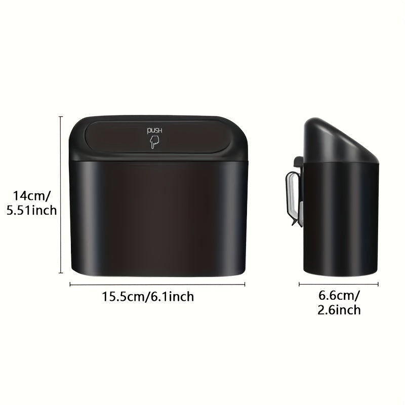 Car Interior Trash Can Set 1 Pack with 2 Rolls Garbage Bags Organizer