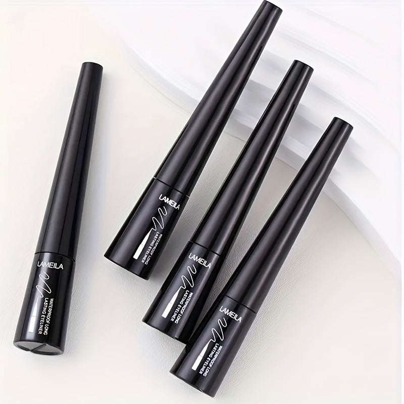 Bolígrafo de delineador líquido impermeable para mujer con acabado mate negro