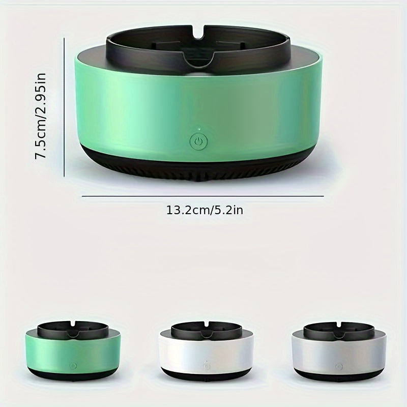 Round Battery-Operated Air Purifier for Smoke and Odor Removal