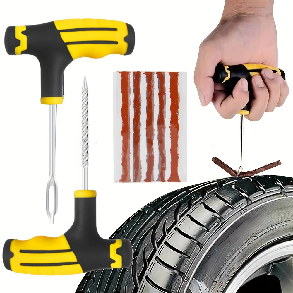 Car Tire Repair Kit Auto Bike Tubeless Puncture Plug Tool Set