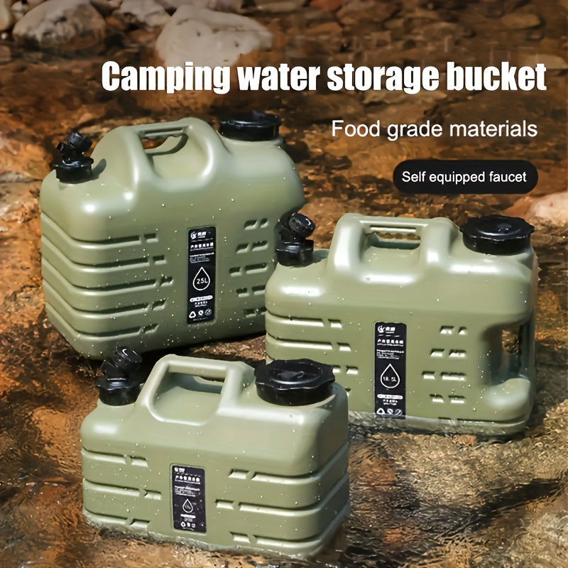Portable Water Container with Faucet 11L 12L 18L Leak-Proof for Outdoor Activities
