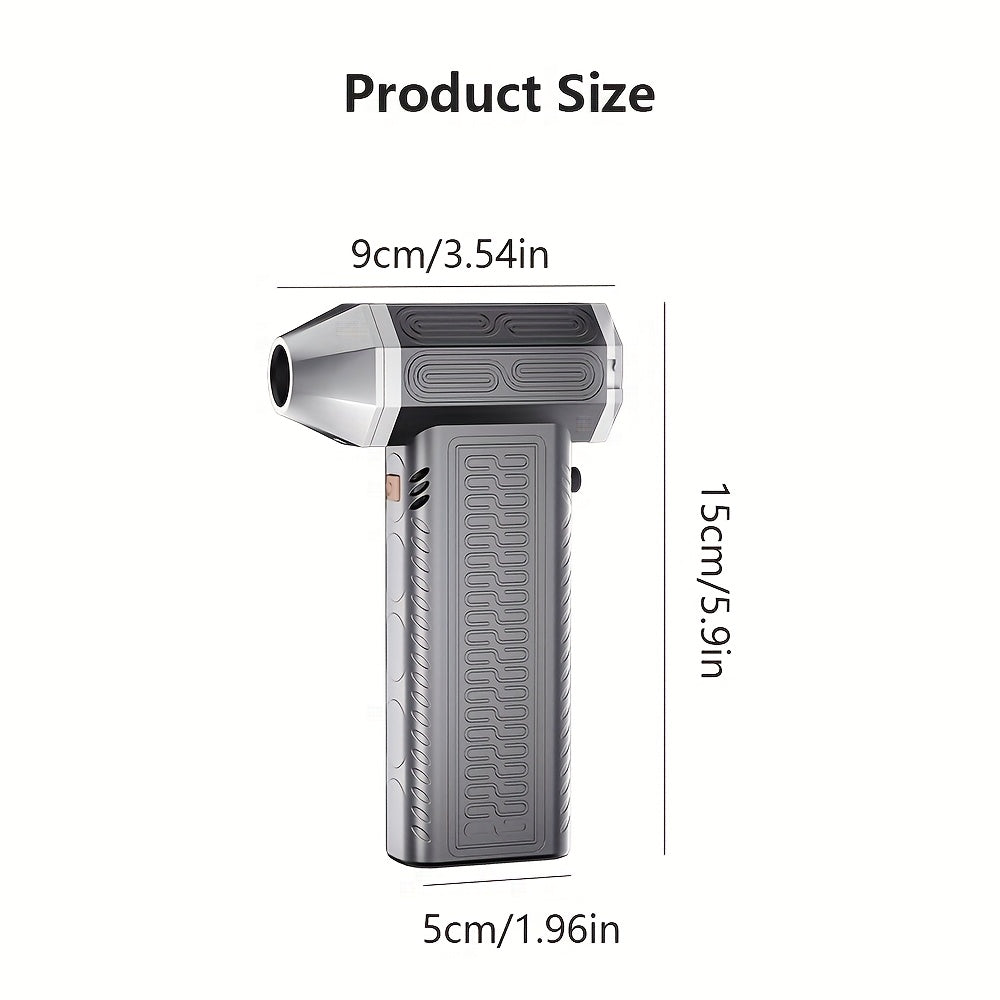 High-Speed Mini Turbo Jet Fan Handheld Vacuum Cleaner with 13 Million RPM Rechargeable Lithium Battery