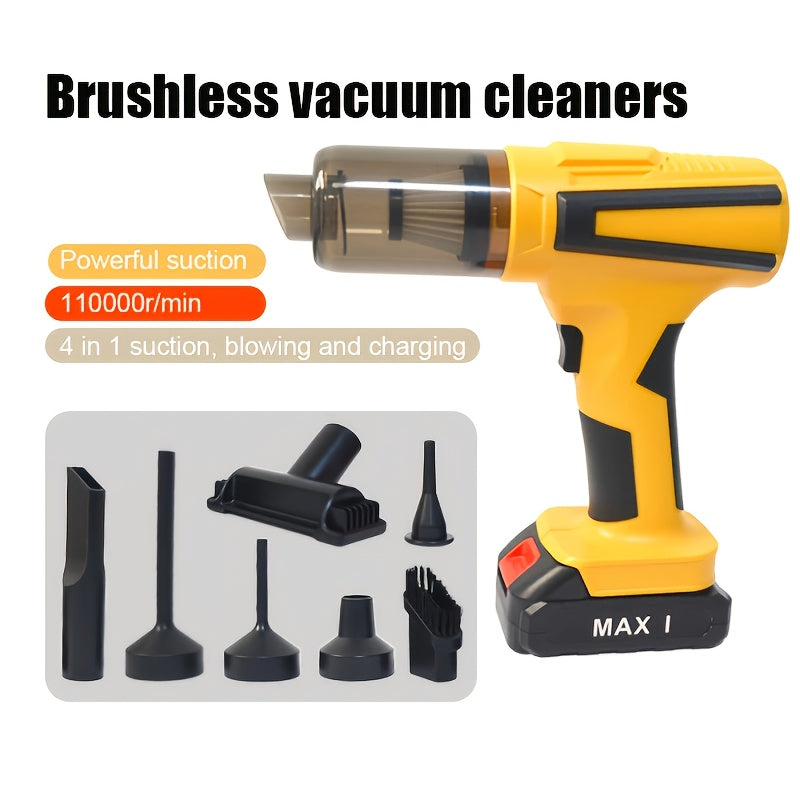Rechargeable Portable Handheld Vacuum Cleaner for Car Home Office Pet Hair Sucking and Blowing