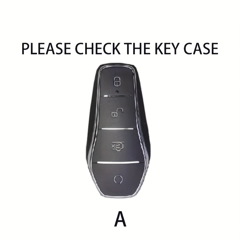 Universal Soft TPU Car Key Case for Remote Control Cover Black Protecti