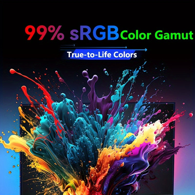 Curved Gaming Monitor 23.6 Inch 2K 180Hz HDR10 FreeSync SRGB Desktop Mount