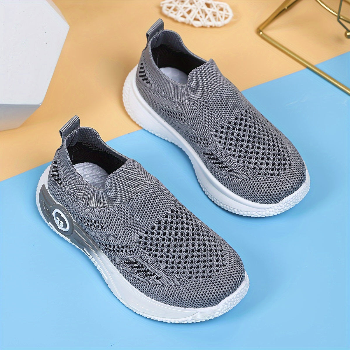 Kids' Mesh Slip-On Sports Shoes for Boys and Girls Casual Daily Wear