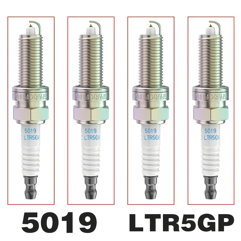 4 Pcs Iridium Spark Plugs Compatible with Multiple Vehicles