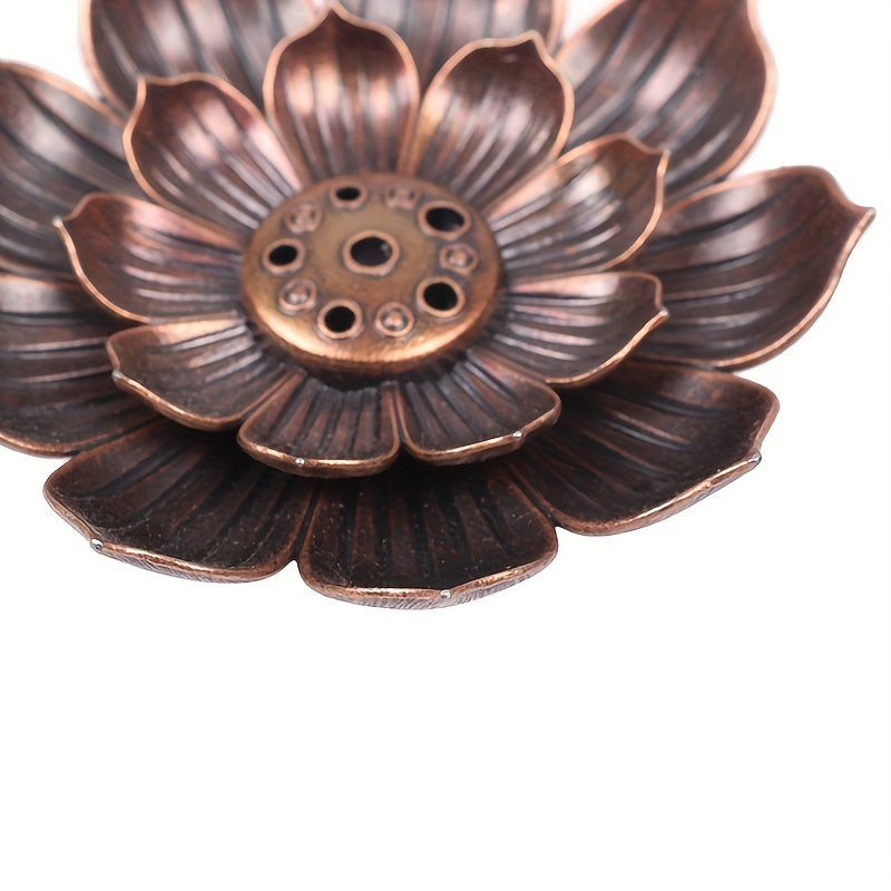 Ceramic Lotus Incense Burner for Zen Aromatherapy and Meditation