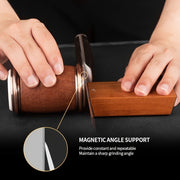 Kitchen Knife Sharpening Set with Magnetic Angle Guide, Corundum, Metal Construction
