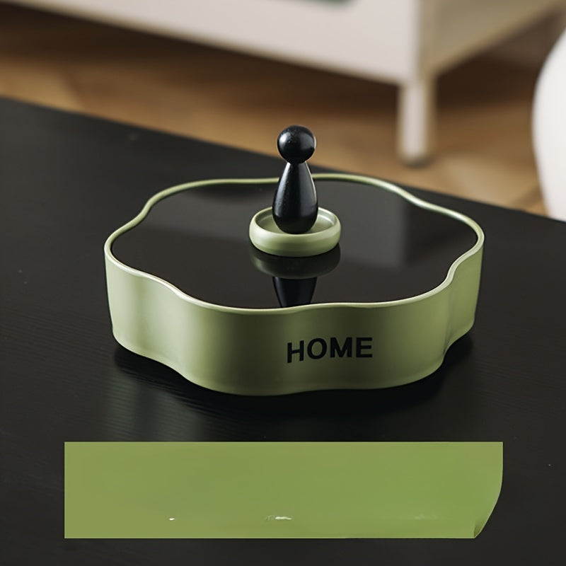 Yuqori sifatli aylanuvchi snack tashkilotchisi bo'linmalar bilan - quruq mevalar, shirinliklar va yong'oq uchun ko'p qavatli plastik idish - uy va yashash xonasi saqlashida oziq-ovqat bilan aloqa uchun xavfsiz.