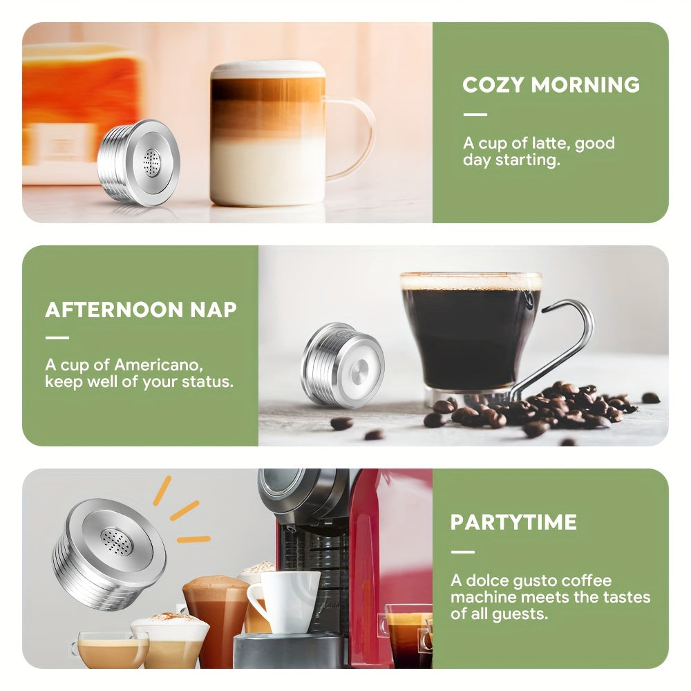 Reusable Stainless Steel Coffee Capsule for Single Serve Coffee Machines