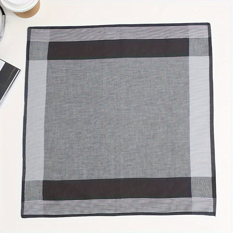 Men's Cotton Handkerchiefs Pack of 3 Lightweight Yarn-Dyed Plaid Quick-Dry Absorbent