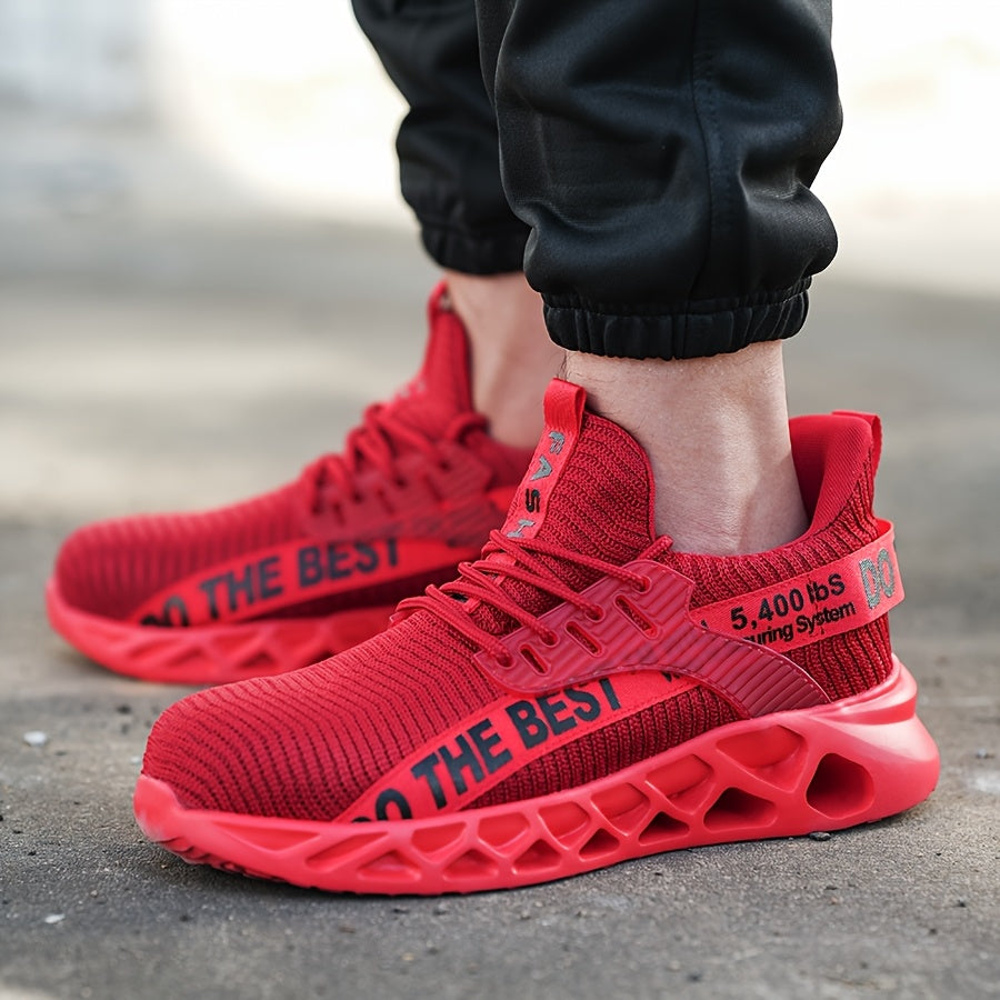 Women's Breathable Steel-Toe Safety Shoes Casual Sneakers Blue Anti-Puncture