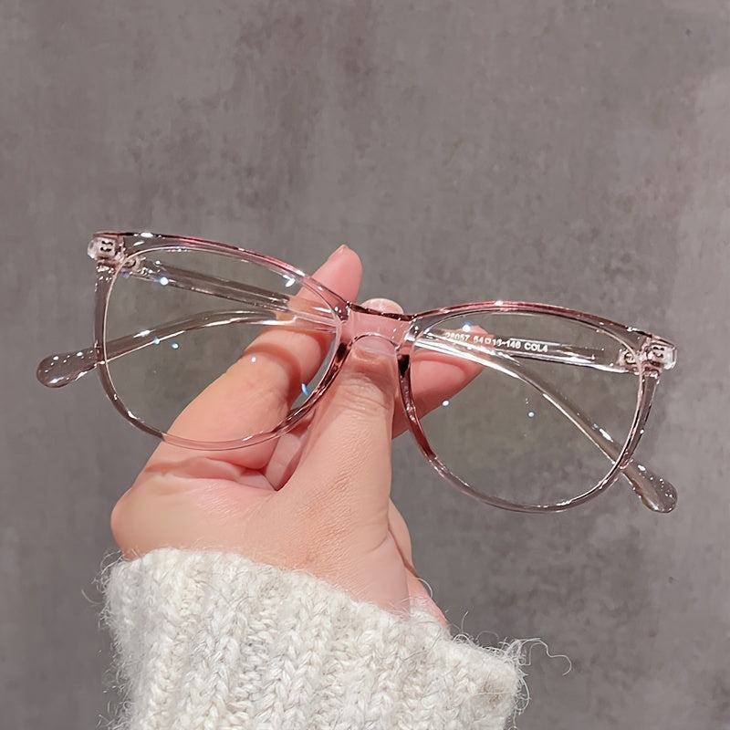 Cat Eye Glasses Women Blue Light Blocking Durable Metal Hinges Protective PC Lens
