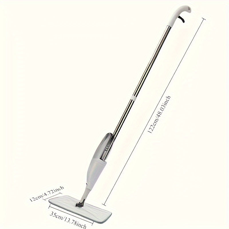 2-in-1 Spray Mop with Reusable Pads for Wet and Dry Floor Cleaning and Disinfection