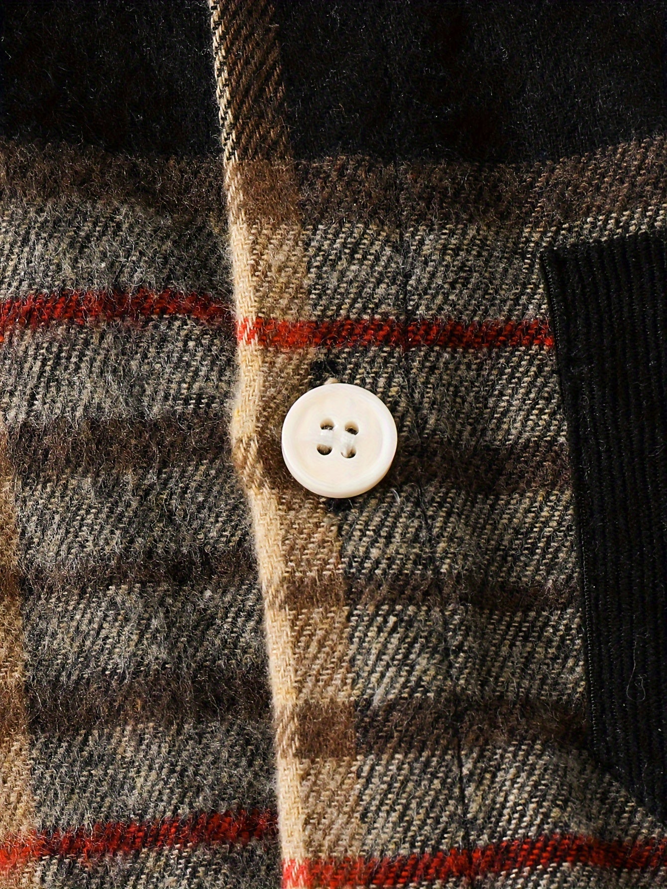 Boys Plaid Hooded Shirt and Pants Set Fall Winter Casual Polyester