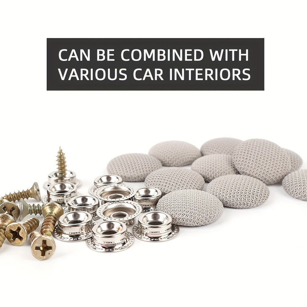20 piezas de clips de fijación de material textil para reparación de cabeceras de techo de vehículo