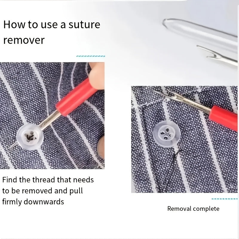 Чёрный джинсовый дорожный швейный набор с иглами, ножницами и аксессуарами