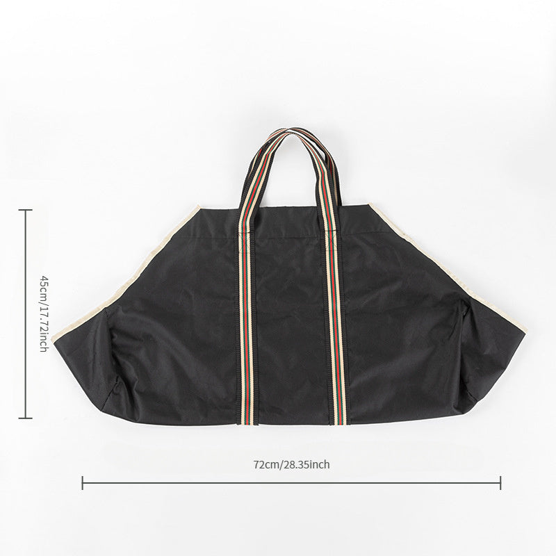 Bolsa impermeable para leña para chimenea, portador de madera de gran capacidad