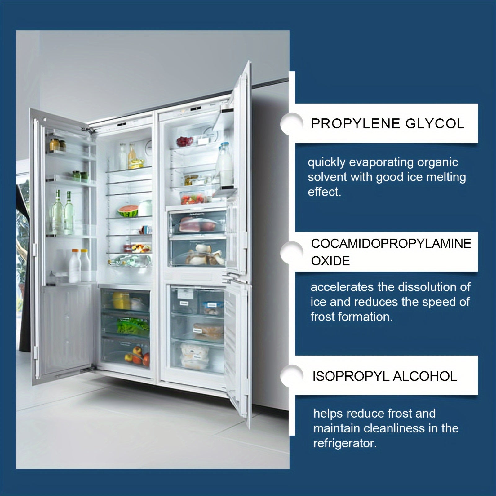 Muzlatgichingizni tez va oson eriting, bizning Muzlatgichni Erish Agentimiz bilan. Ushbu kuchli mahsulot nafaqat muzni yo'q qiladi, balki muzlatgichingizni toza saqlaydi va uning xizmat muddatini uzaytiradi. Turli xil muzlatgichlar uchun mos, bu agent