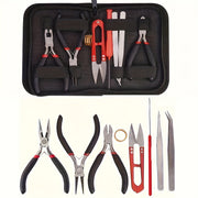 8-Piece Jewelry Making Kit with Pliers Scissors Tweezers and Jump Ring Opener for Crafting and Repairs