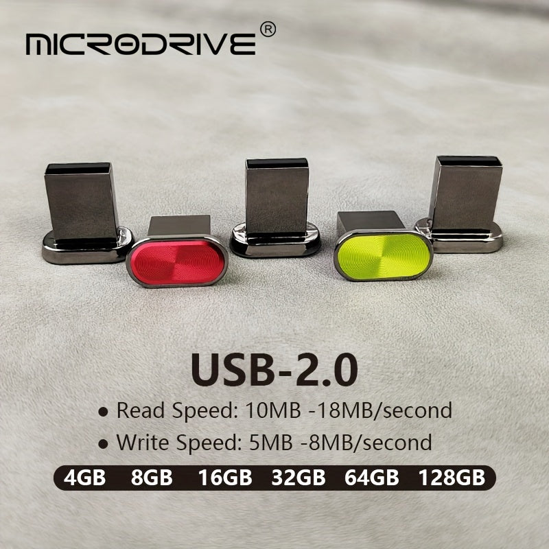 High-Speed Metal USB 2.0 Flash Drive 8GB 16GB 32GB 64GB 128GB Portable Pen Drive