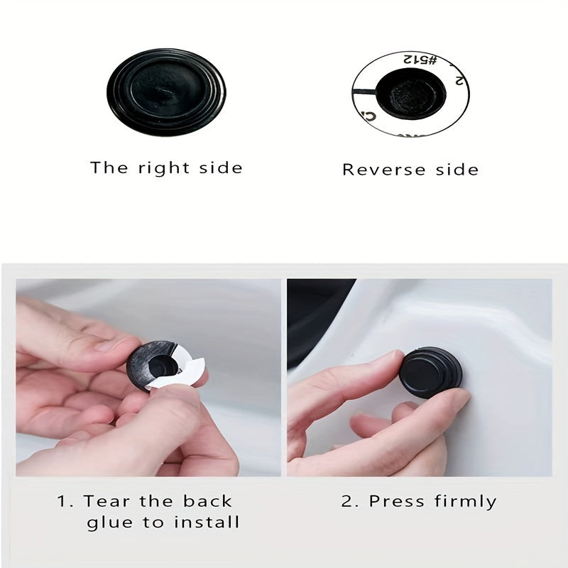 10Pcs Silicone Car Door Soundproofing Pads Vibration Noise Dampening