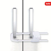 2 Pack U-Shaped Cabinet Locks for Wardrobes Drawers and Appliances