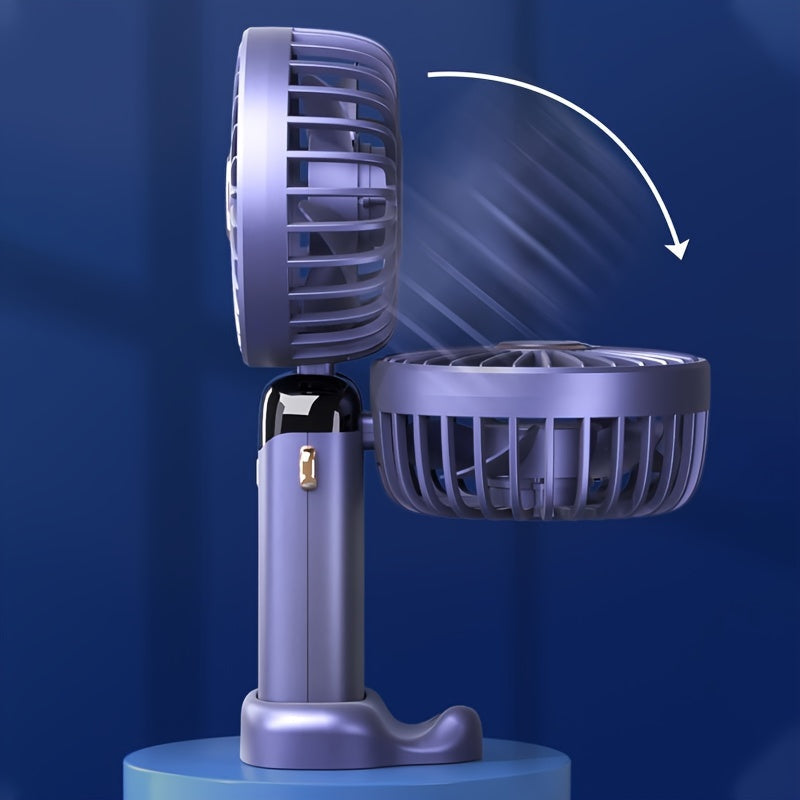 Aromatherapy Handheld Fan Rechargeable USB Long Battery Indoor Outdoor Use