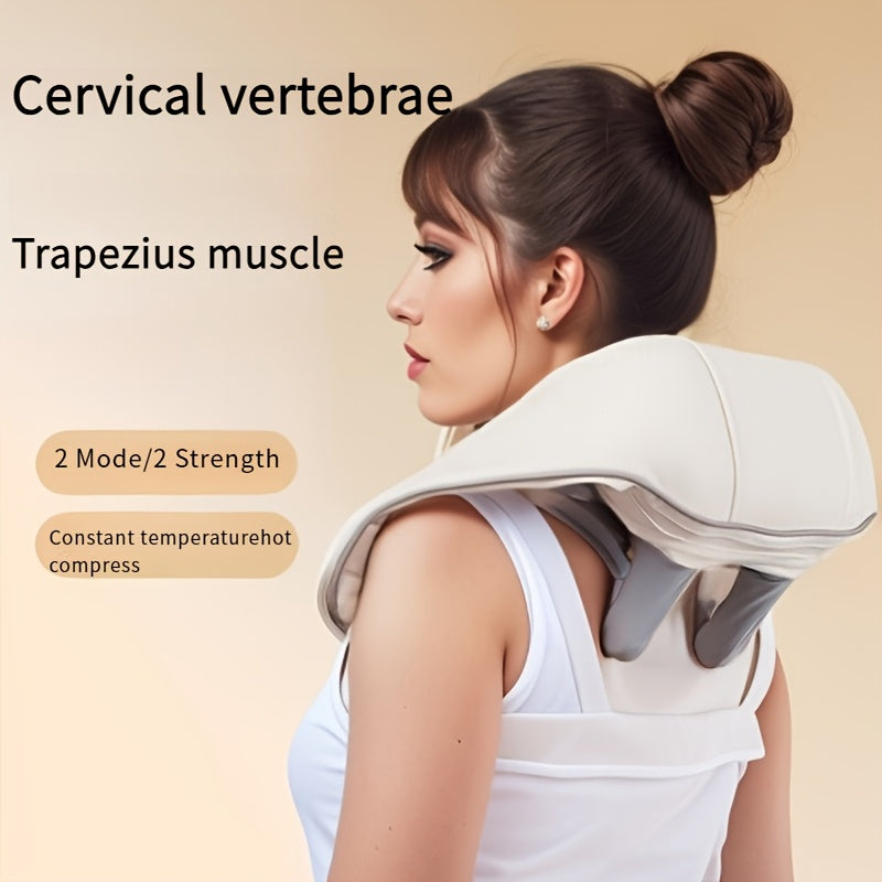 Multi-Functional Heat Massage Shawl USB Rechargeable for Neck Shoulder Back Waist Relief