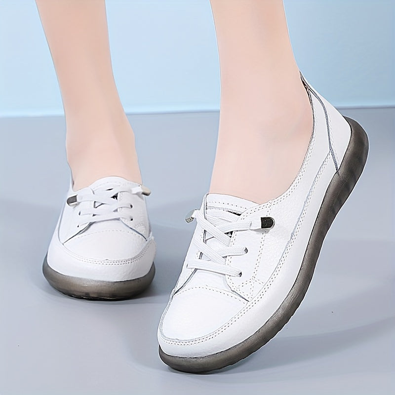 Women's Synthetic Sports Shoes, Casual All-Season, Non-Slip, White Red Black