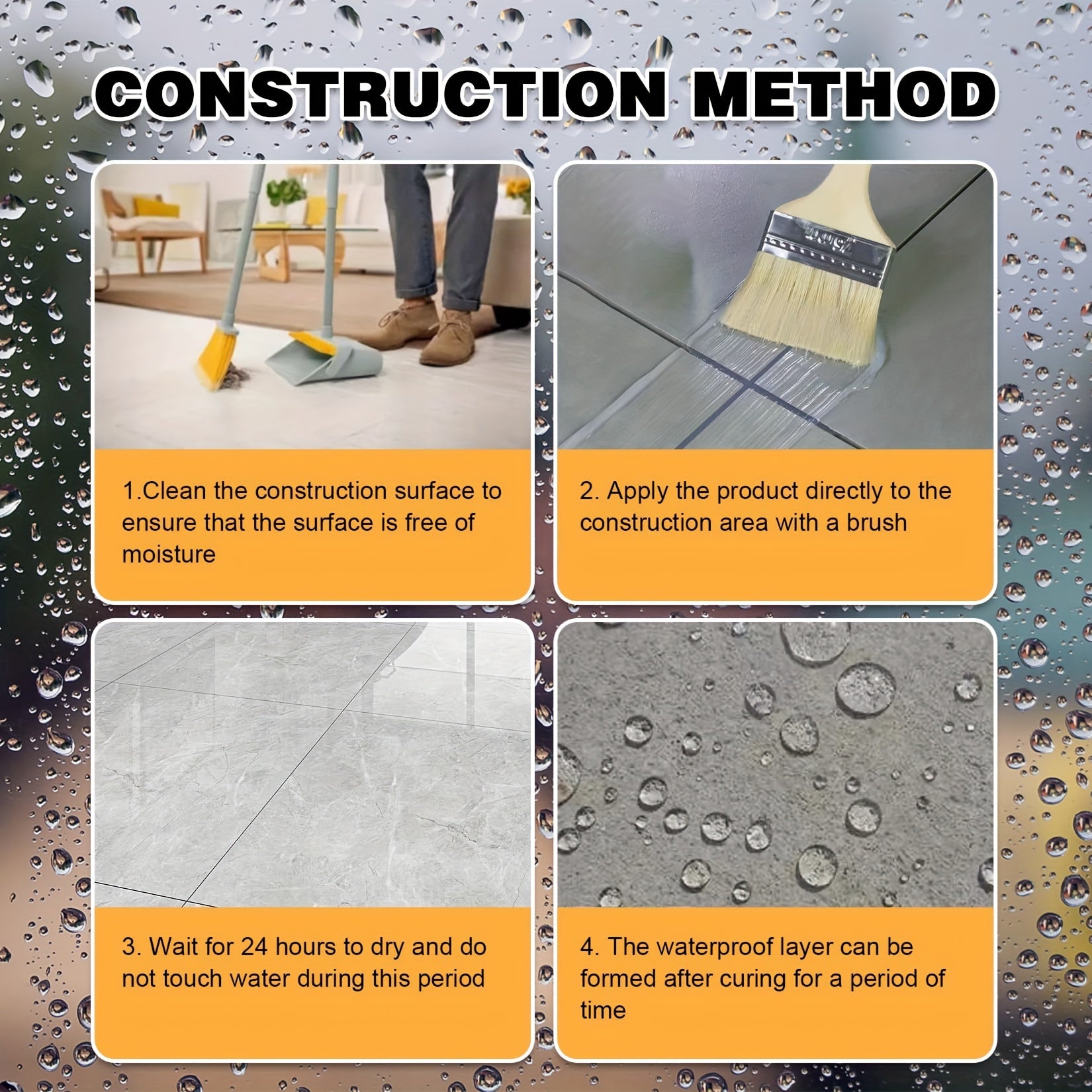 Transparent Waterproof Sealant Caulk for RV Roof and Leak Repair