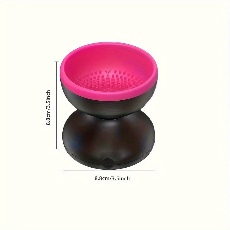 Portativ elektr makiyaj cho'tkasi tozalagichi USB quvvati yordamida suyuq asos, kontur, ko'z qovoqlari va qizarish cho'tkalari kabi barcha o'lchamdagi go'zallik makiyaj cho'tkalarini samarali ravishda tozalaydi.