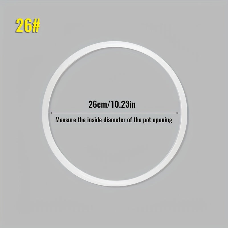 Turli o'lchamlar uchun silikon yuqori bosimli pishirish qozoni muhr halqasi - ichki pishirish idishi uchun oziq-ovqat darajasidagi kauchuk muhr - 16 sm dan 32 sm gacha bo'lgan qozonlarga mos keladi