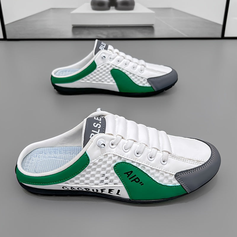 Men's Breathable PU Slip-On Casual Shoes Non-Slip Outdoor Walking