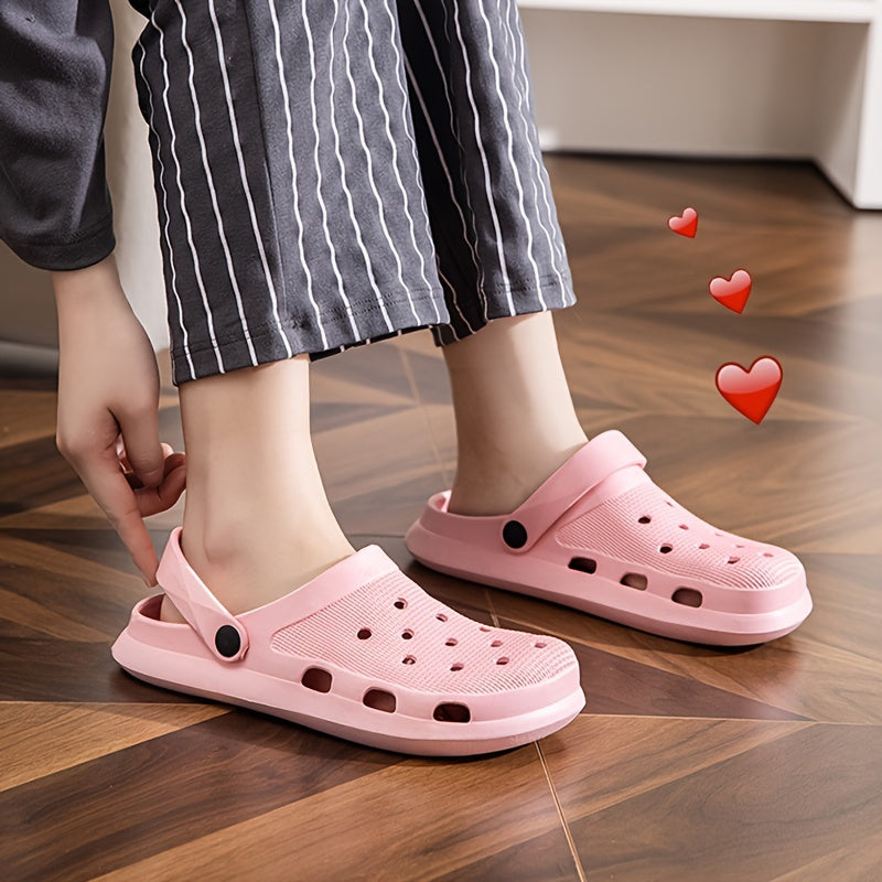 Women's Solid Color Clogs Casual Garden Slip-On Shoes