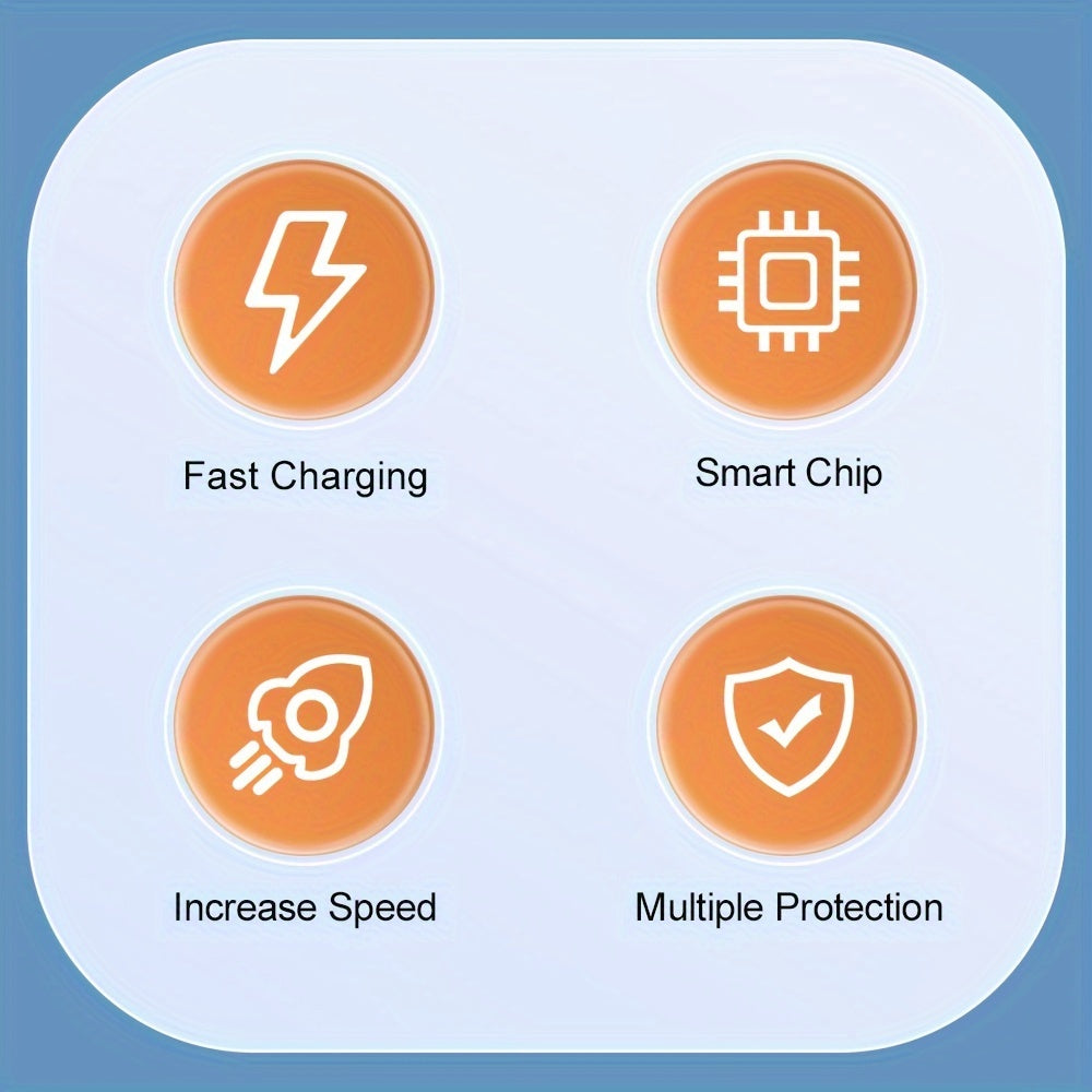 45W Multiport USB C Wall Charger Fast Charging for iPhone Samsung QC 3.0