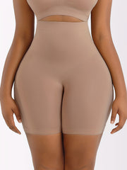 Women's High-Waisted Tummy Control Shapewear Shorts with Buttock Lifting and Leg Shaping