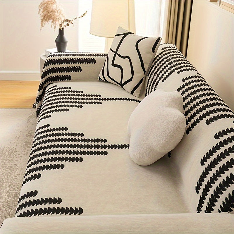 Chenille Sofa Slipcover All Seasons Modern Simple Furniture Protection Home Decor