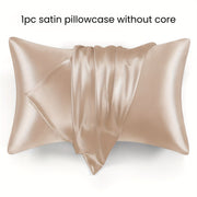 Silky Satin Pillowcase Solid Color Envelope Closure for Skin Hair Sleep