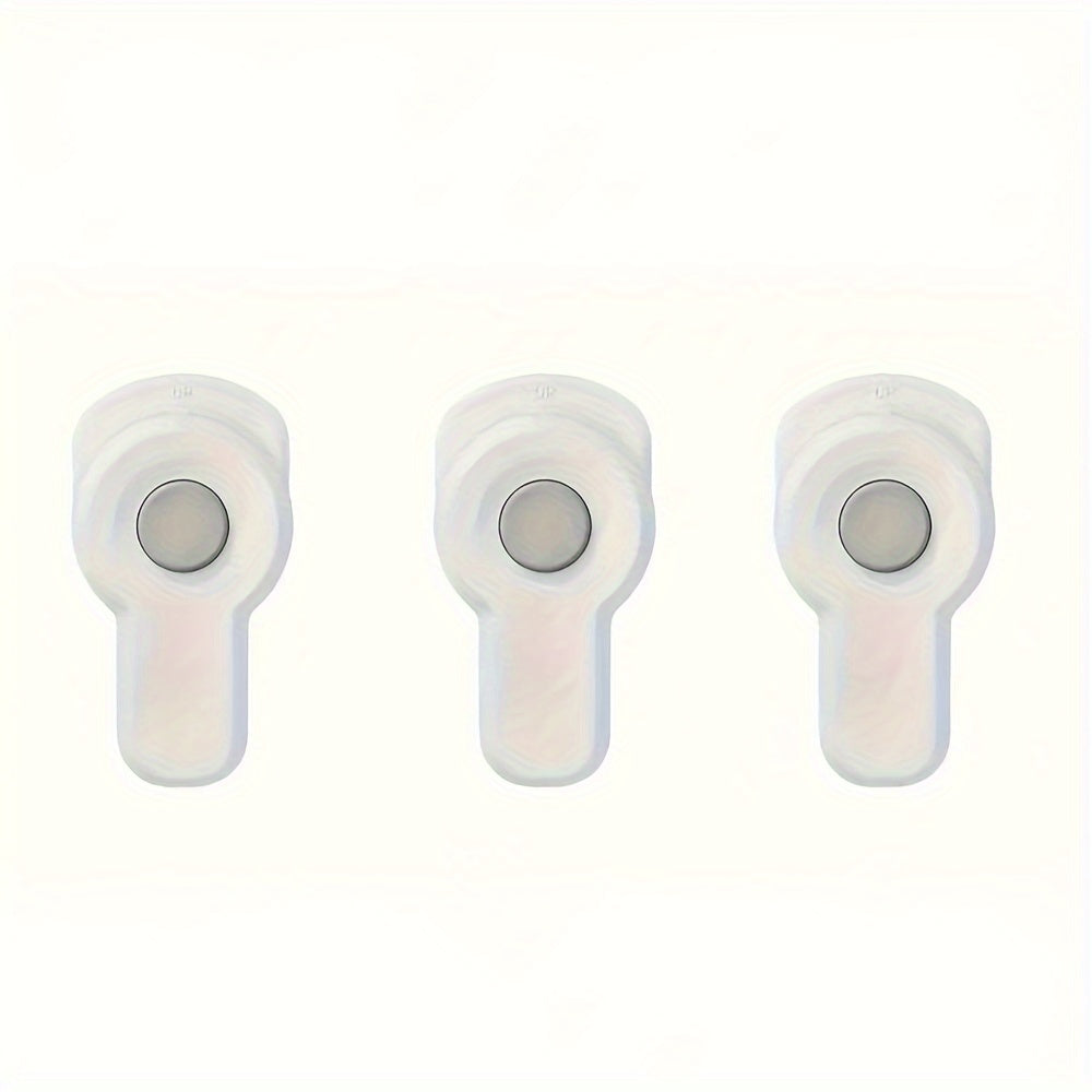 No-Drill Microwave and Oven Door Lock Clips White Durable Plastic