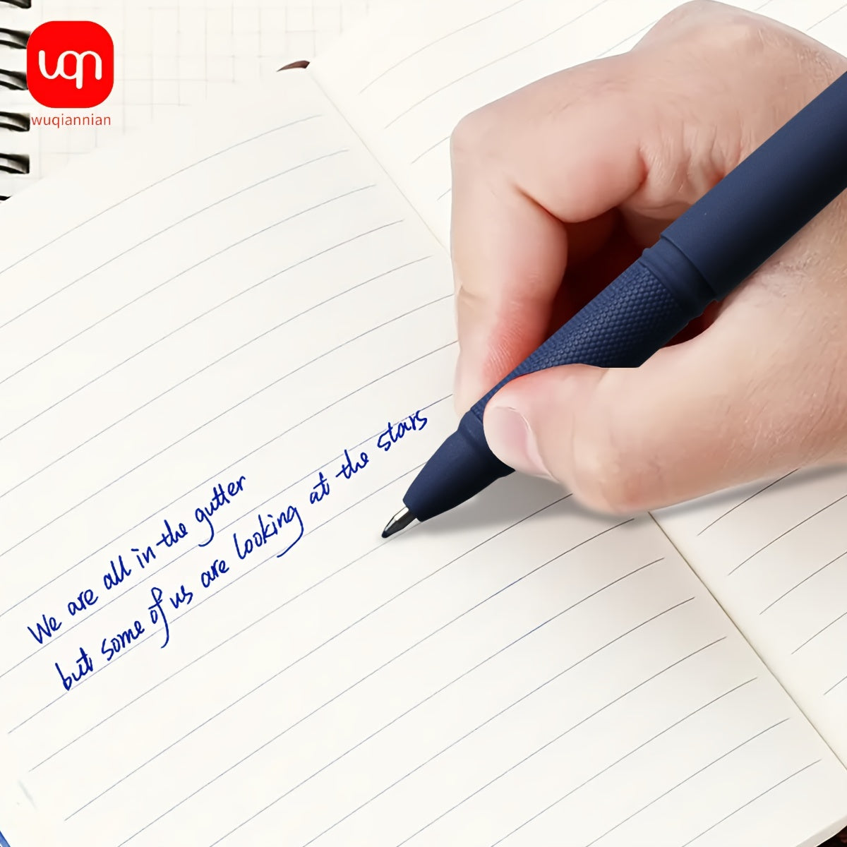 3/6pcs Large Blue Matte Gel Pens 0.7mm Bullet Tip Smooth Writing Office School