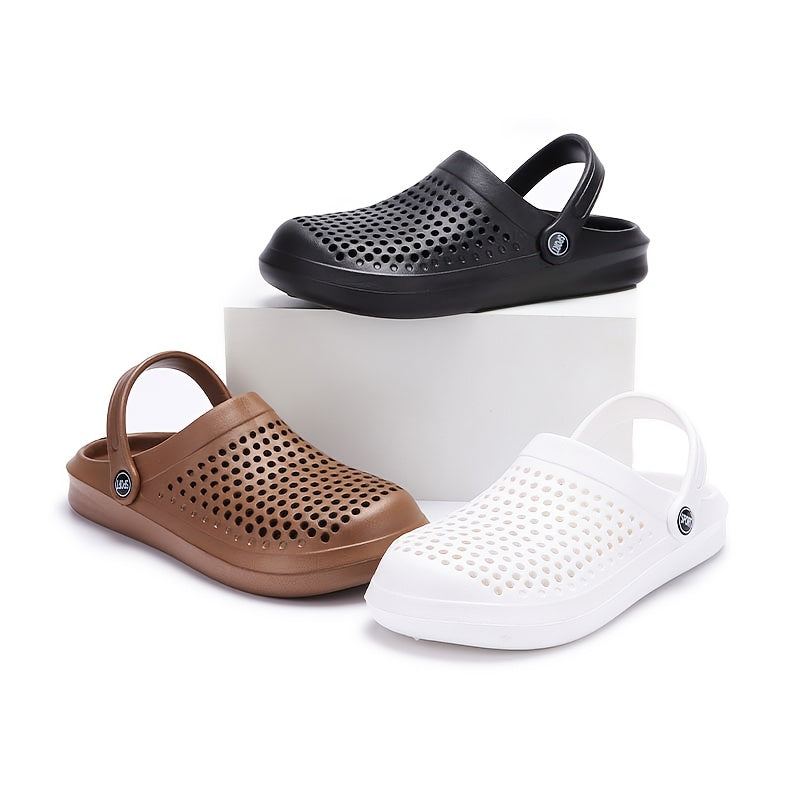 Unisex EVA Clogs Breathable Non-Slip Summer Garden Shoes Black Brown Dark Brown