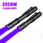 395nm UV Flashlight LED Black Light Pen for Invisible Ink Detection Money Scorpion Pet Urine Inspection