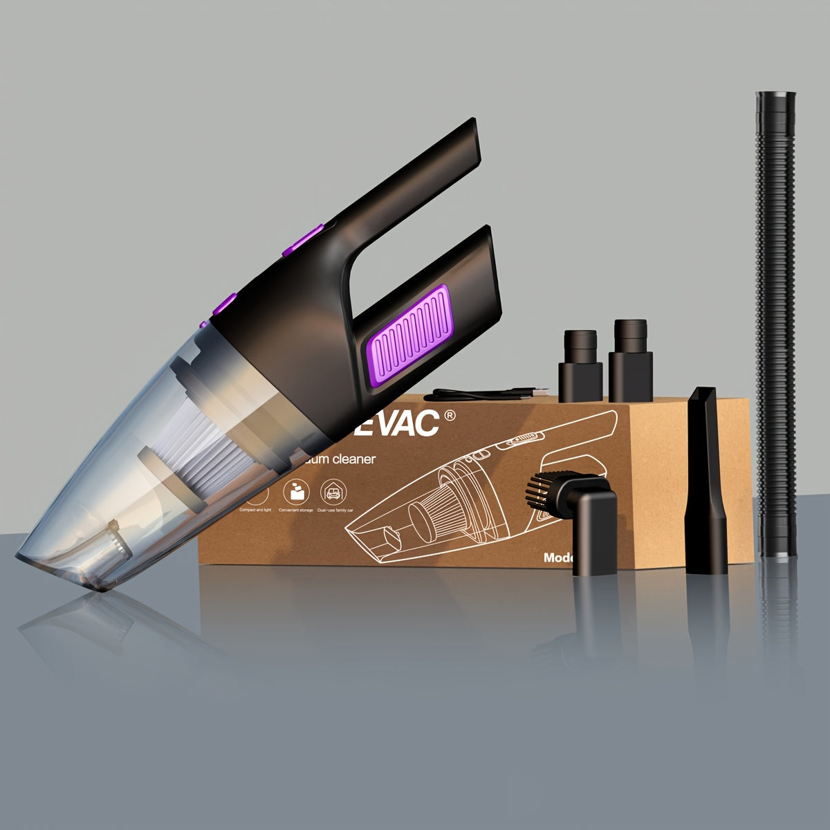 Wireless Car Vacuum Cleaner 6KPa Portable Cordless Dust Ktrap for Home Office Pet