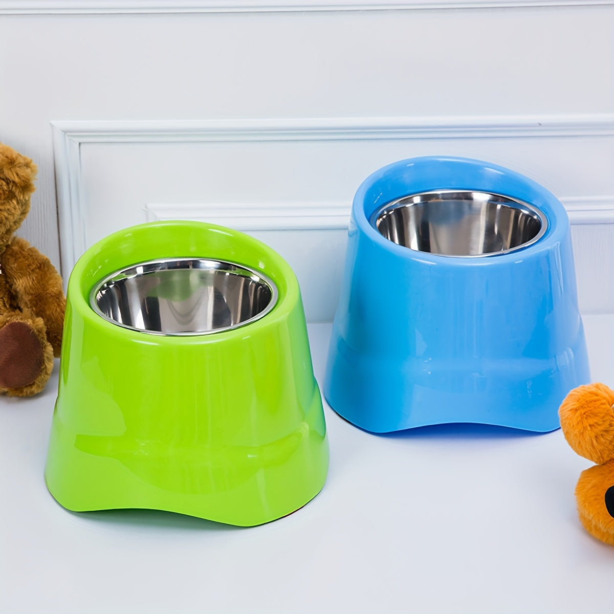 Stainless Steel Elevated Food Bowl for Tall Small and Medium Dogs