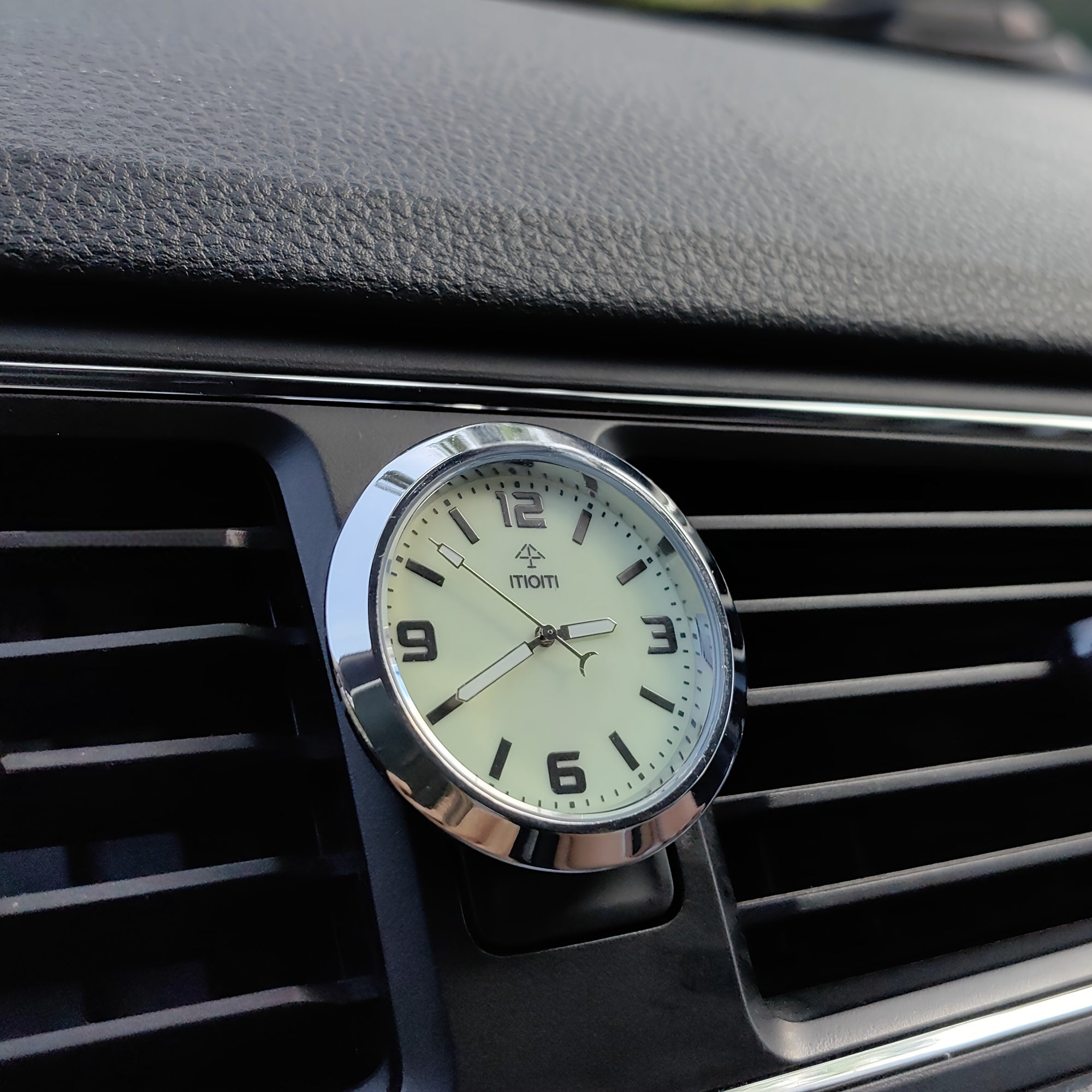 Car Dashboard Mini Clock, Quartz Analog, Luminous, Decorative Clock
