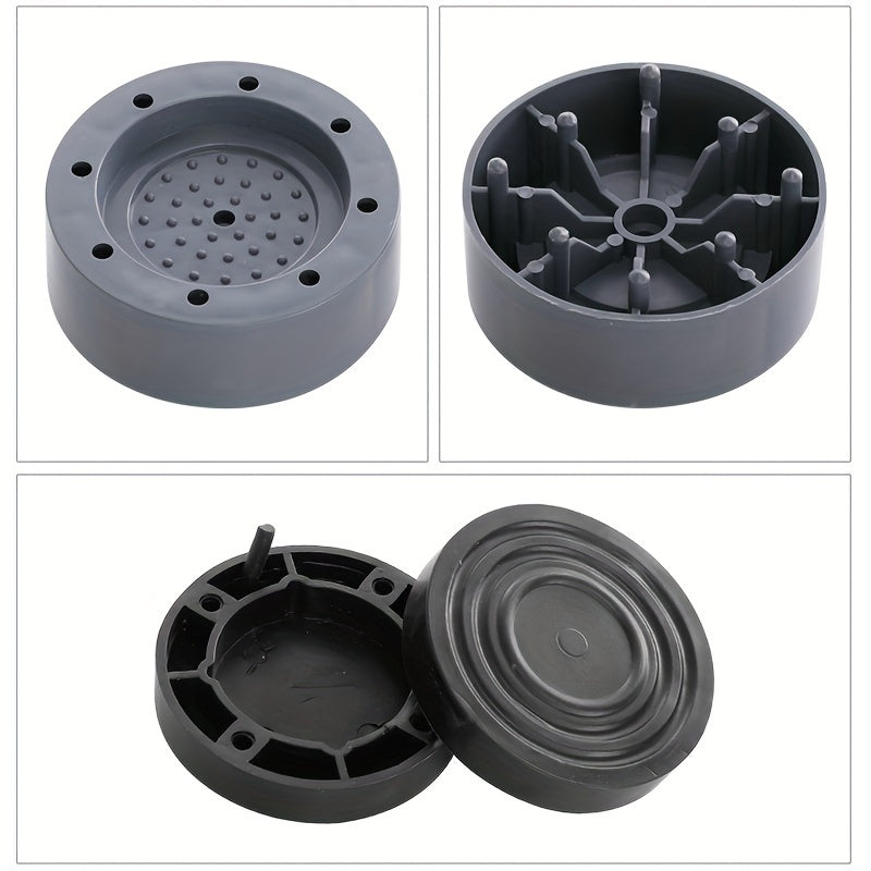 4PCS Almohadillas para pies de lavadora, goma antideslizante, amortiguador de vibraciones