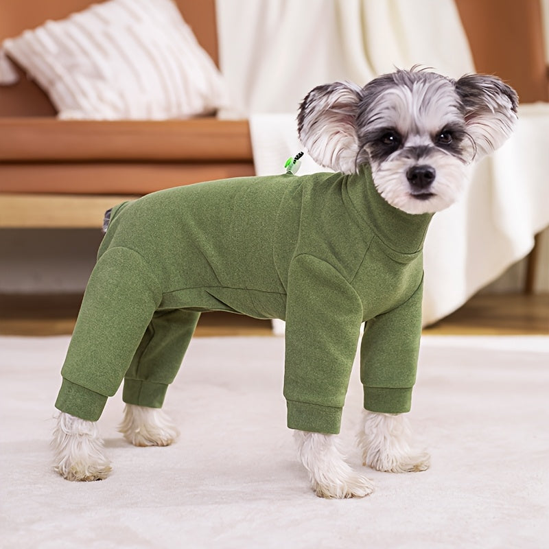 Pet Dog and Cat Jumpsuit Thermal Fleece Adjustable Chest All-Season Small Medium Large